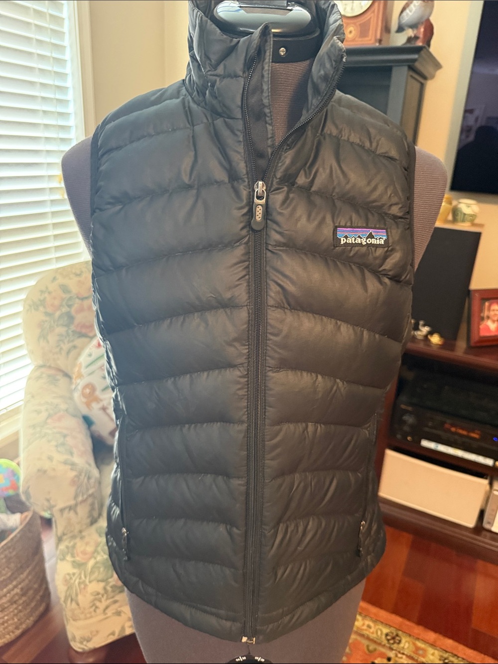 Patagonia Black Quilted Goose Down Women's Vest